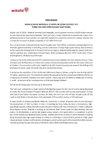 PRESS RELEASE WEBUILD (SALINI IMPREGILO) to WORK on €220M CONTRACT for TURIN-LYON HIGH-SPEED RAILWAY BASE TUNNEL MILAN, July 1