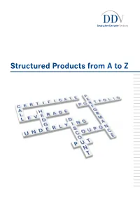 Structured Products from a to Z