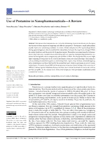 Use of Protamine in Nanopharmaceuticals—A Review