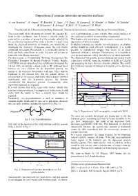 Deposition of Osmium Tetroxide on Reactive Surfaces