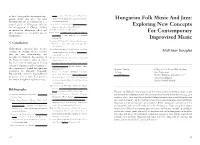 Hungarian Folk Music and Jazz: Interview Will Also Be Administered to a Id=240666&Format=Html>