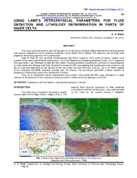 Using Lame's Petrophysical Parameters for Fluid Detection and Lithology Determination in Parts of Niger Delta
