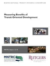 Measuring Benefits of Transit Oriented Development MNTRC 12-18 Report