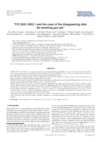 TYC 8241 2652 1 and the Case of the Disappearing Disk: No Smoking Gun Yet