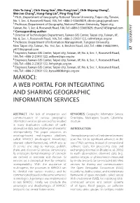 A Web Portal for Integrating and Sharing Geographic