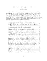 IS CHRISTIANITY a FRAUD? a Preliminary Assessment of the Conder Thesis Third Edition