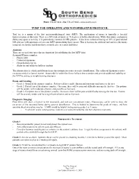 Turf Toe Operative and Nonoperative Protocol