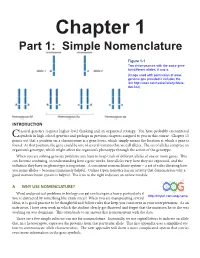 Chapter 1 Part 1: Simple Nomenclature