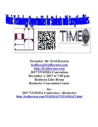 Handout for Presentation