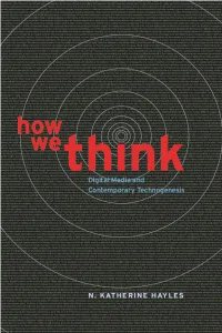 How We Think