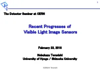Recent Progresses of Visible Light Image Sensors