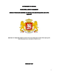 Report on the Implementation of the State Strategy for Civic Equality And