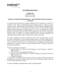 Filing for SEC Rule