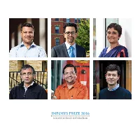 Infosys Prize 2016