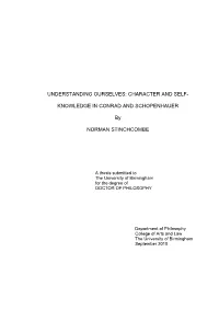 Character and Self-Knowledge in Conrad and Schopenhauer