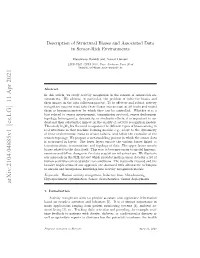 Description of Structural Biases and Associated Data in Sensor-Rich Environments