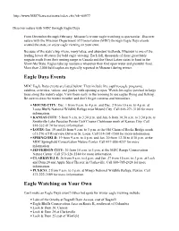 Eagle Days Events Eagle Watching on Your