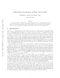 Equivariant Degenerations of Plane Curve Orbits