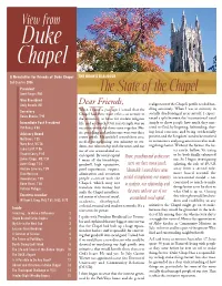 Friends of the Chapel Fall Newsletter.Pmd