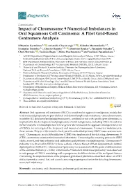 Impact of Chromosome 9 Numerical Imbalances in Oral Squamous Cell Carcinoma: a Pilot Grid-Based Centromere Analysis
