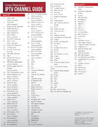 Omnitelevision IPTV CHANNEL GUIDE