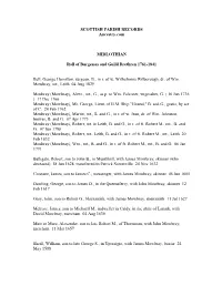 SCOTTISH PARISH RECORDS Ancestry.Com