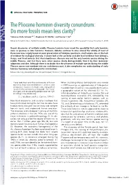 The Pliocene Hominin Diversity Conundrum: Do More Fossils