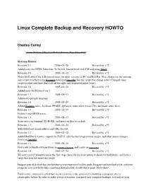 Linux Complete Backup and Recovery HOWTO