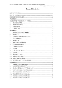 Table of Contents
