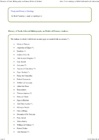 Theories of Truth. Bibliography on Primary Medieval Authors