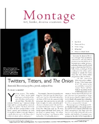 Twitters, Titters, and the Onion He Says
