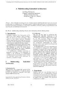 A Multithreading Embedded Architecture