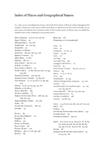 Index of Places and Geographical Names