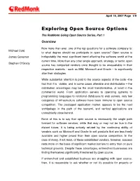 Exploring Open Source Options the Redmonk Going Open Source Series, Part 1