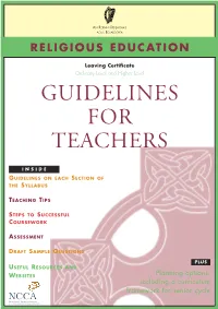 Leaving Certificate Guidelines for Teachers