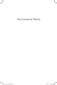 Thomascalvin Ten Lessons in Theory File