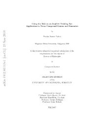Using the Web As an Implicit Training Set: Application to Noun Compound