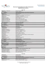 2020-2021-Baritone-Solo-List-1.Pdf