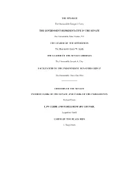 Appendix—Senators List