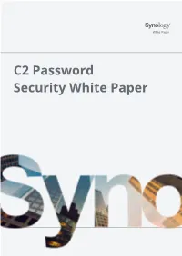 C2 Password Security White Paper