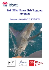 I&I NSW Game Fish Tagging Program