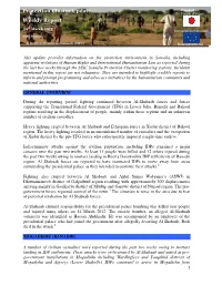 Protection Cluster Update Weekly Report