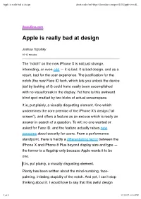 Apple Is Really Bad at Design About:Reader?Url=