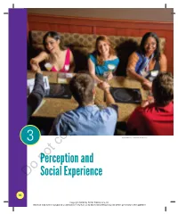 Chapter 3. Perception and Social Experience