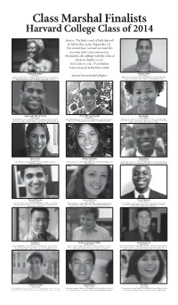 Harvard College Class of 2014