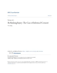 The Case of Informed Consent, 2015 BYU L