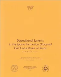 Depositional Systems in the Sparta Formation (Eocene)