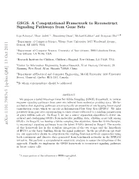 GSGS: a Computational Framework to Reconstruct Signaling Pathways