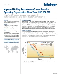 Improved Drilling Performance Saves Rumaila