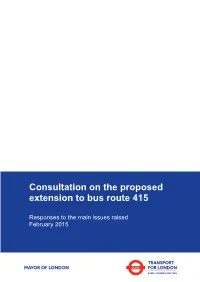 415 Responses to Issues Raised